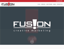 Tablet Screenshot of fusioncreativemarketing.com